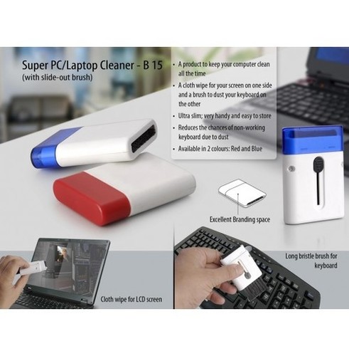 Super Pc/Laptop Cleaner (With Slide-Out Brush)