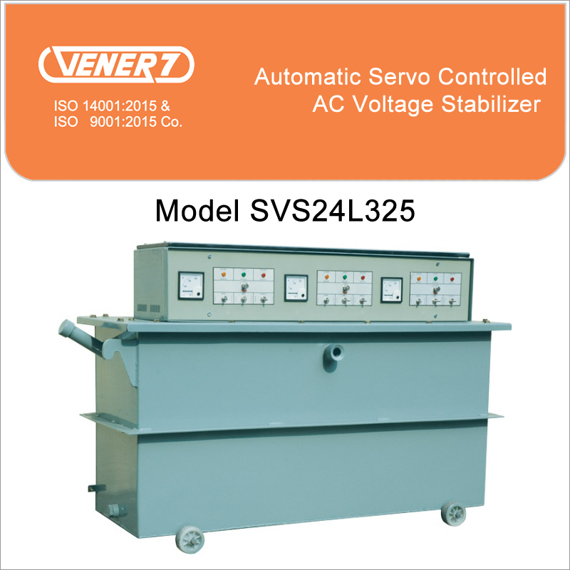 25kVA 240V to 460V Automatic Servo Controlled Oil Cooled Voltage Stabilizer