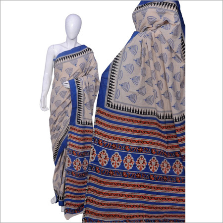Multicolor Printed Silk Cotton Sarees