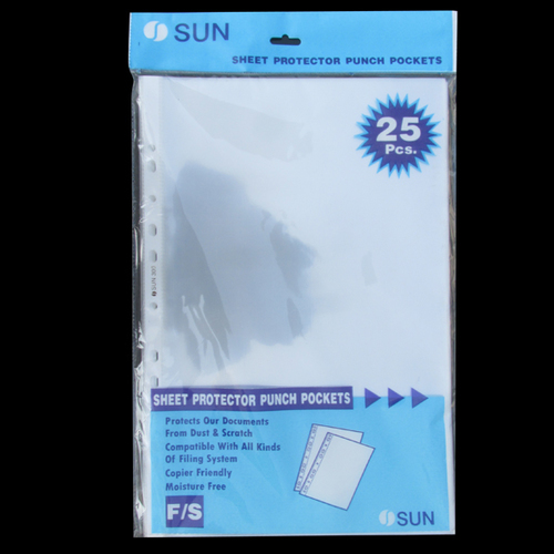 Sheet Protector Punch Pockets