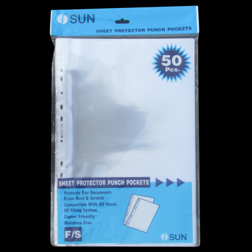 Sheet Protector Punch Pockets