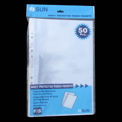 Sheet Protector Punch Pockets