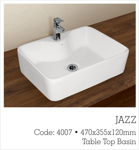 White Counter Top Wash Basin