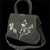Green And Black Soft Leather Bag
