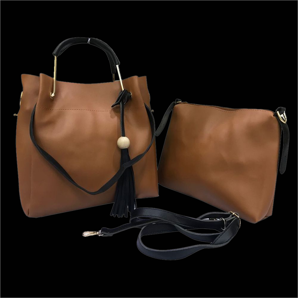 Brown and Black Soft Leather Bag By ADIRAKRAFTS (Avantika Exports)
