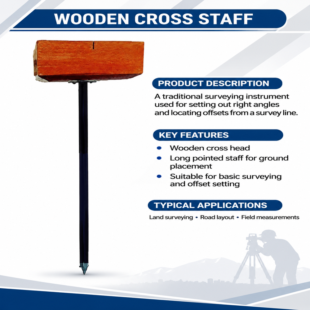 Wooden Cross Staff