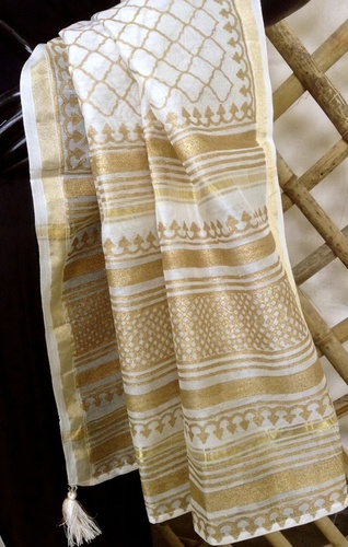 Chanderi Printed Dupatta