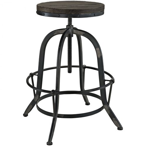 Wooden Round Top Bar Stool