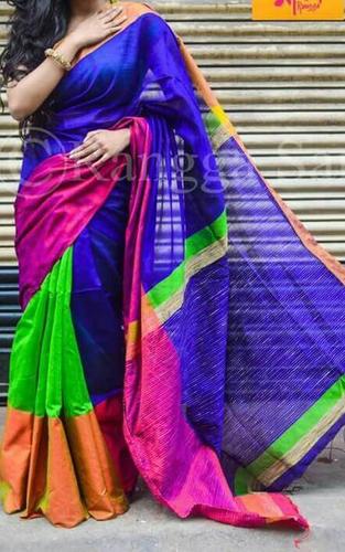 Yellow & Red Mahapar Saree