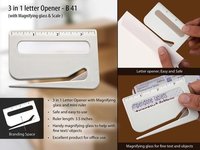 Letter Opener With Magnifier & Ruler