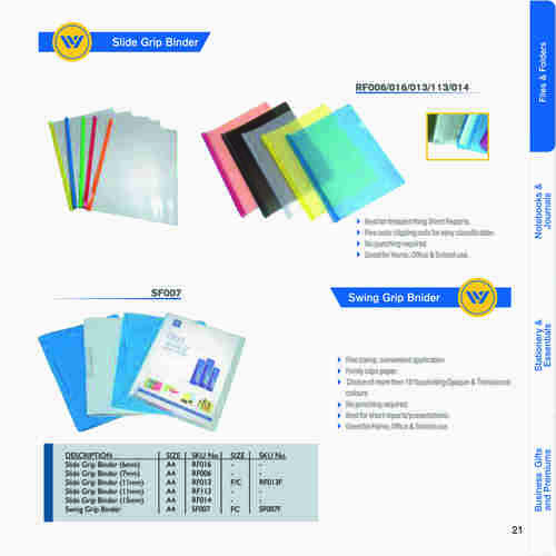 Slide Grip Binder