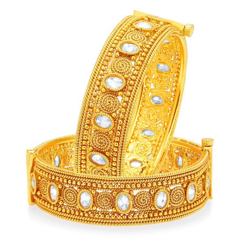 Jalebi Design Gold Plated Bangles