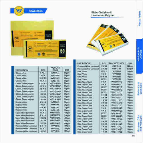 Envelopes
