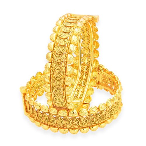 Traditional Design Jalebi Gold Plated Bangles