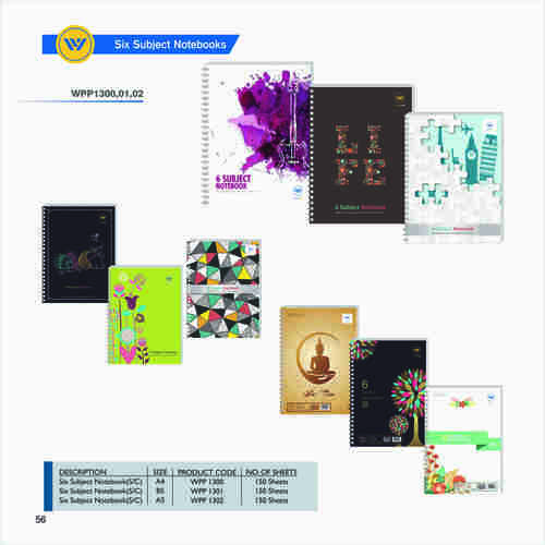 Six Subject Note Book