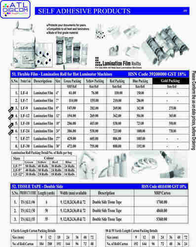 Lamination Rolls