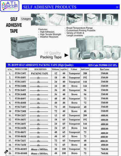 Self Adhesive Tape