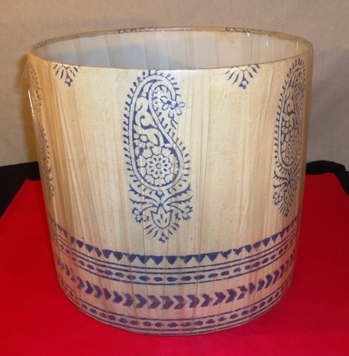 Cylinder Lamp Shade - Fabric + Iron + Polystyrene, 200x200x150mm Dimensions, Customizable Color Options