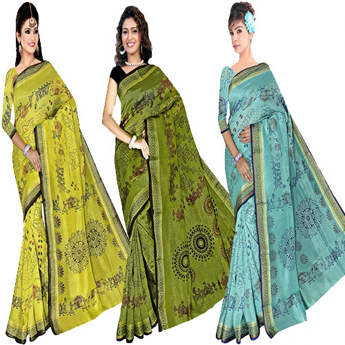 Jacquard Silk Bandhani Print Saree - Material: Jacquard Silk, Style: Bandhani, Work Type: Resham Embroidery | Elegant Design with Matching Blouse Piece