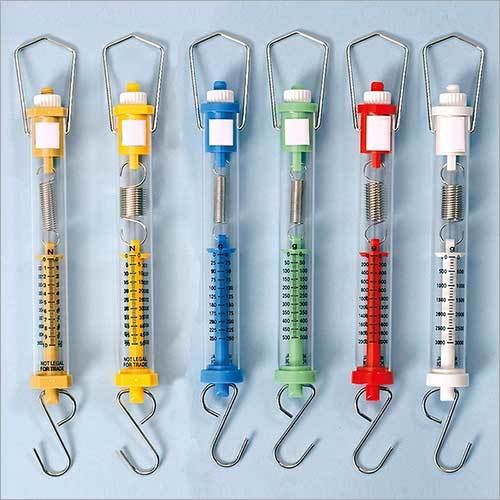 Spring Balance - Brass & Plastic Body, 100g to 25kg Capacity | Height 152.4-381mm, Available in White, Red, Green, Blue, Yellow, Warranty Included