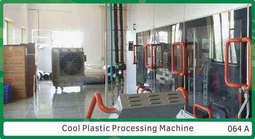 Cool Plastic Processing Machine - Metal Build, 1100x100x1150mm Dimensions | 18000 CMH Air Flow, Manual Cleaning, 1 Year Warranty