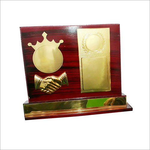 Star Award - Wood, 10.5 Inch, Burgundy | Award Recognition, Polished Finish, Elegant Design