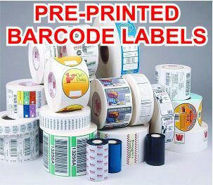 Printed Barcode Label