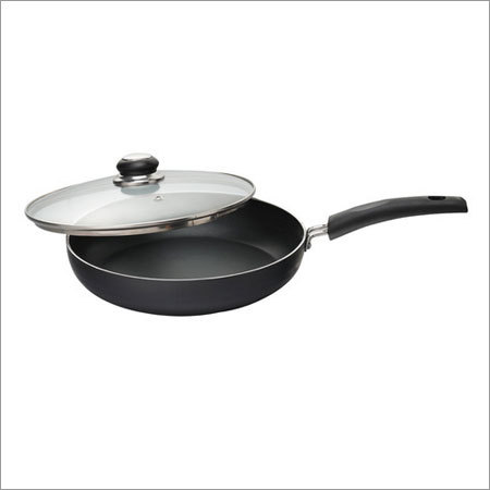 240 mm Elite Black Beauty Fry Pan with Glass Lid