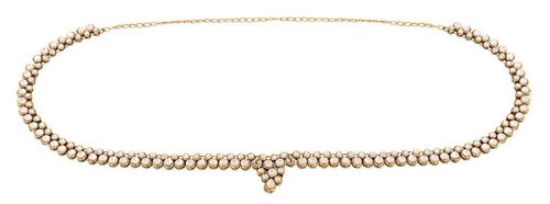 Divine Gold Plated Kundan KamarBand - Alloy, 81.28 cm Length | Women's Traditional Jewelry for Weddings, Engagements, and Festive Occasions, Embellished with Rhinestones and Rubies