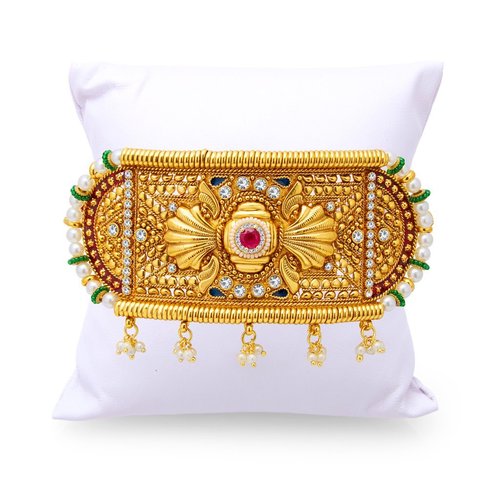 विंटेज गोल्ड प्लेटेड बाजूबंद महिलाओं के लिए फ़्री साइज़