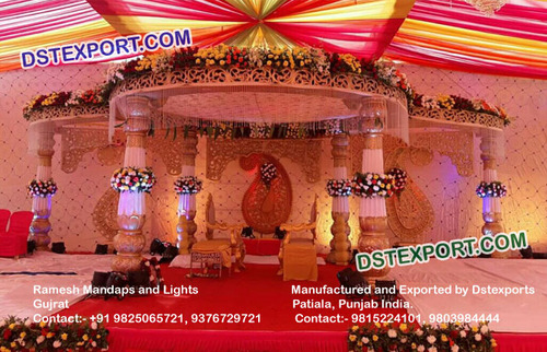 Custmoized Indian Gujrati Wedding Mandap
