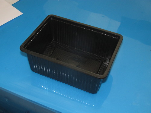 RECTANGLE LUNCH BOX 1500 ml(BLACK)