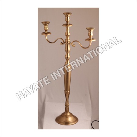 Brass 3 Stand Candle Holder