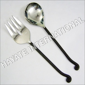 Cutlery Fork & Spoon With Black Finish