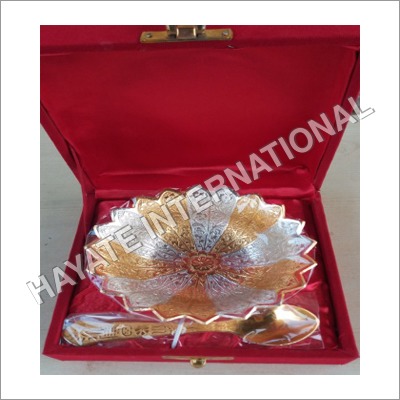 Dry Fruits Bowl With Spoon Mix Finish