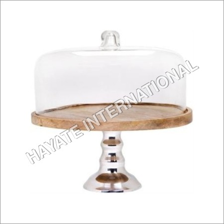 Wooden Top Cake Stand