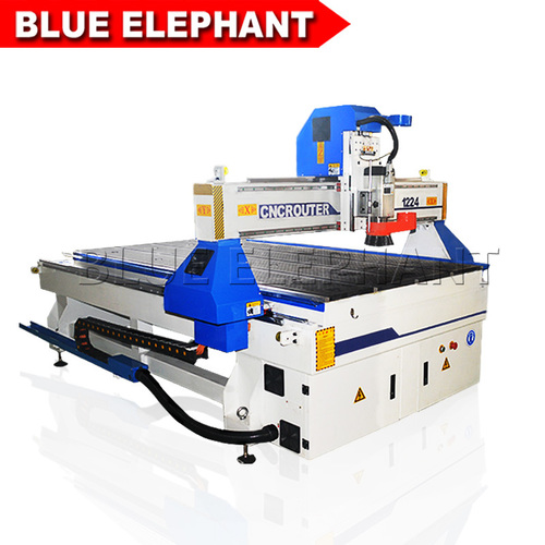 Wood CNC Router - 1200x2400mm Working Area 4.5kW Water Cooling Spindle High Precision & Low Energy Consumption Integrated Control & Vacuum Cleaning System