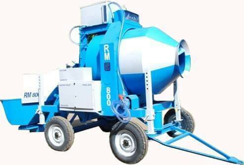 Mobile Batching Plant With Reversible Mixer