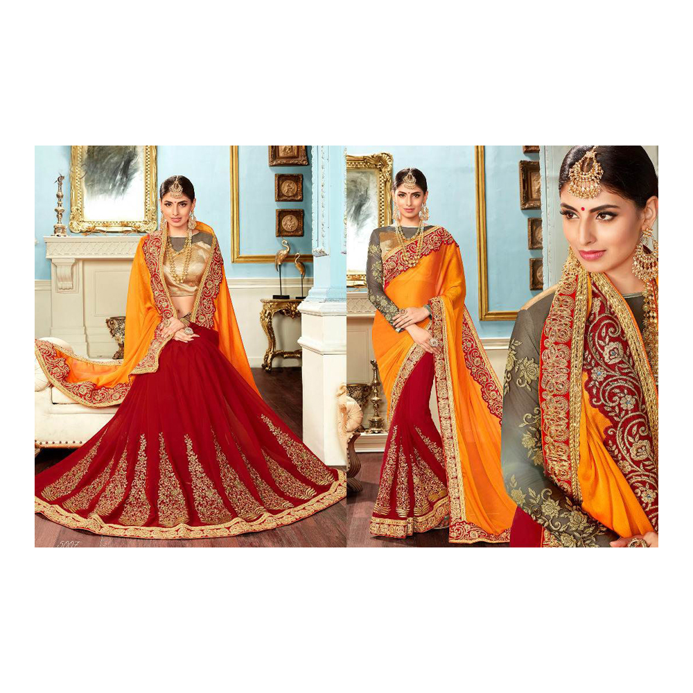 Ladies Heavy Embline Fancy Sarees