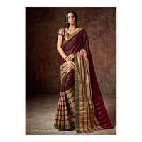 Chocolate With Golden Antique Sarees