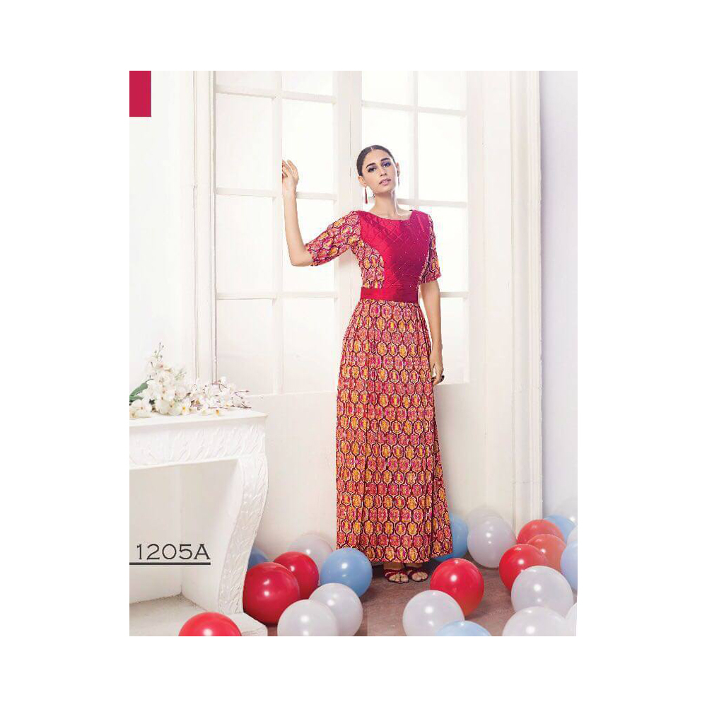 Silk Printed Ladies Dresses