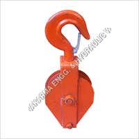 Single Rope Pulley - Alloy Steel, Yellow/orange Color, Ball Bearing Mechanism | S/eye Hook, Designed For Tower Erection And Stringing, 15 Weight