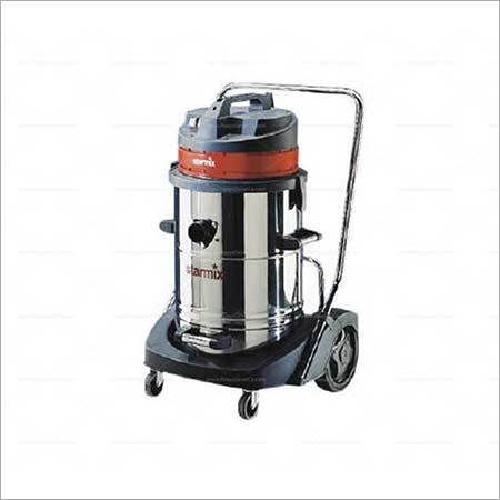 Industrial Vacuum Cleaner - Stainless Steel, 76-Liter Capacity, Three Adjustable Suction Engines | Powerful Wet/Dry Cleaning, Easy Emptying, Maneuverable Design