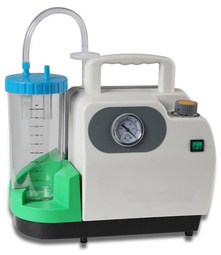 Portable Suction Machines - Metal Construction, 220-440 Volt Power | Gray Color for Hospital Use