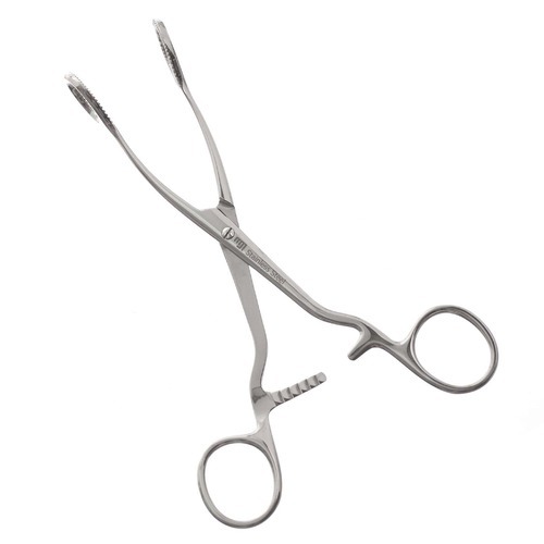 Tongue Holding Forceps Color Code: Silver