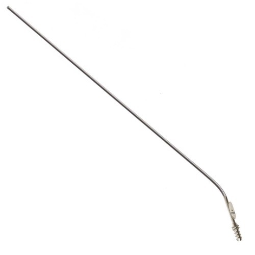 Broncho & Oesophagoscopy Suction - Metal Construction, Silver Color | Designed for Hospital Use by Medical Professionals