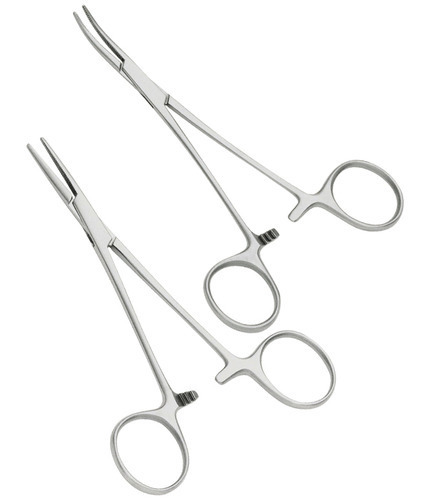 Metal Mosquito Forceps Curved