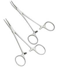 Metal Mosquito Forceps Curved