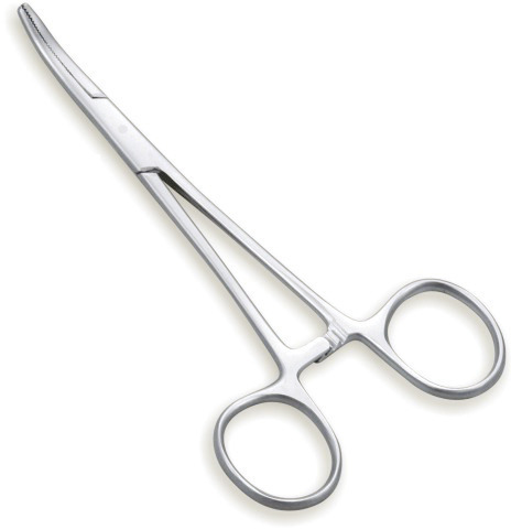 Artery Forceps Curved - Metal Silver Color | Ideal for Hospital Use by Doctors
