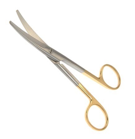 Mayo Scissors - Curved, Metal Construction for Hospital Use | Lightweight, Ideal for Doctors, Weighs 5-25 Grams